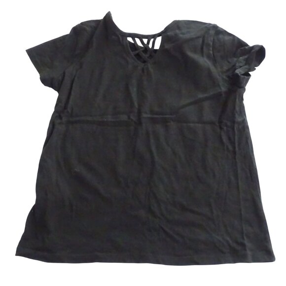 Old Navy Inspirational Heart Graphic T-Shirt Girls Size L 10 12 Black Short Slv - Picture 3 of 7